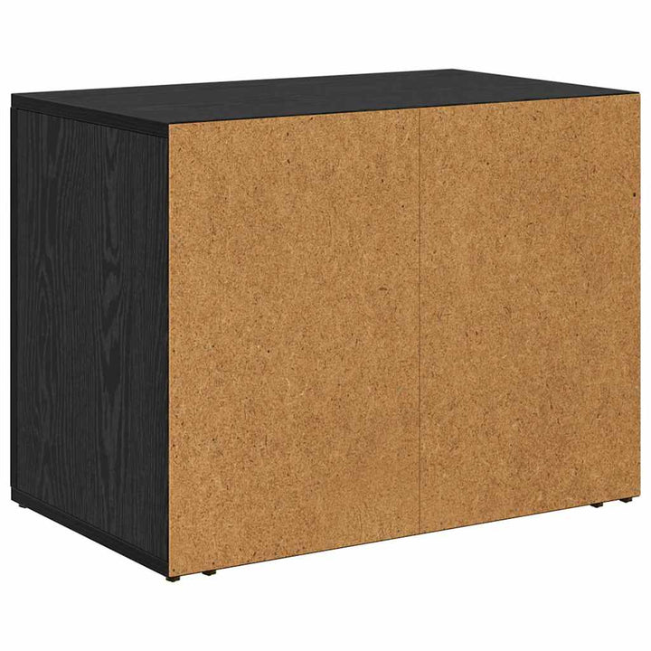 Natskab med skuffe Sort eg 35 x 60 x 50 cm Konstrueret træ