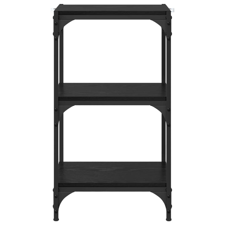 Bogskab Sort eg 40 x 33 x 70,5 cm Ingeniørt træ og jern