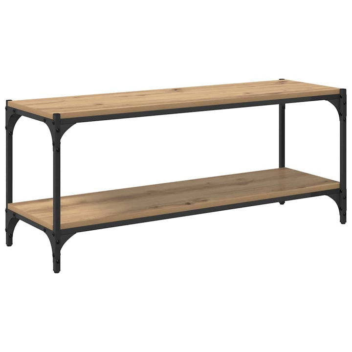 TV-skab Artisan Egetræ 100x33x41cm Ingeniørt træ og jern