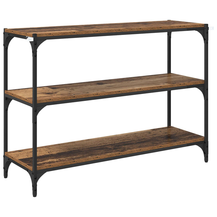 Bogskab Gammelt træ 100 x 33 x 70,5 cm Ingeniørt træ og jern