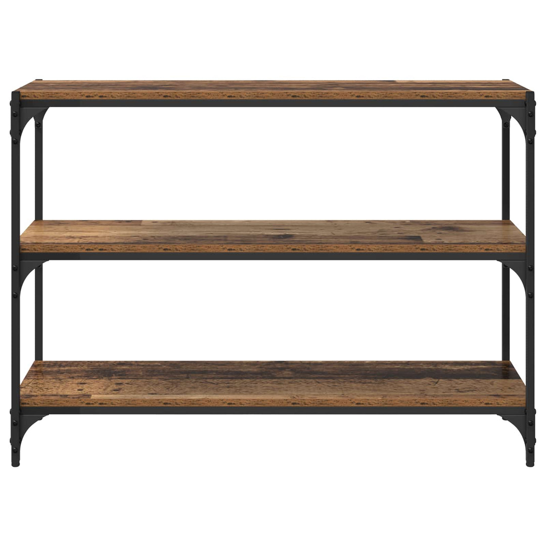 Bogskab Gammelt træ 100 x 33 x 70,5 cm Ingeniørt træ og jern
