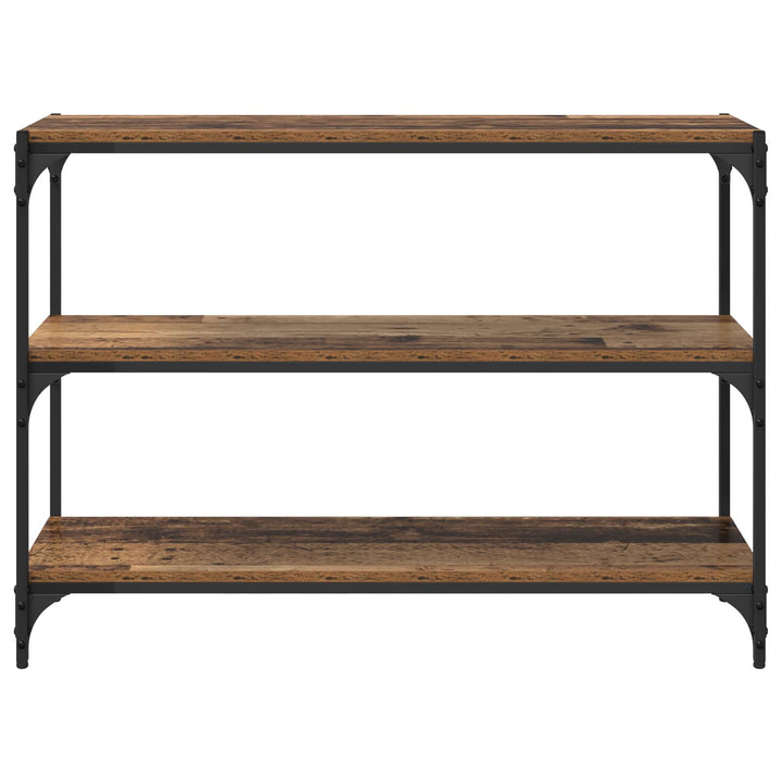 Bogskab Gammelt træ 100 x 33 x 70,5 cm Ingeniørt træ og jern
