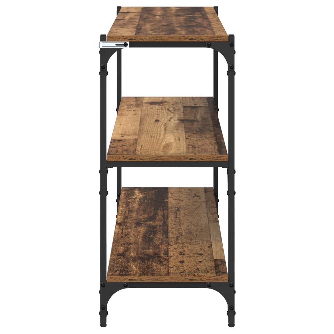 Bogskab Gammelt træ 100 x 33 x 70,5 cm Ingeniørt træ og jern