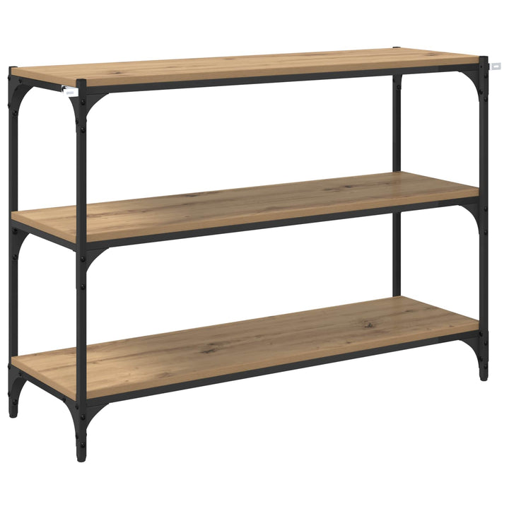 Bogskab 3 niveauer 100 x 33 x 70,5 cm Ingeniørt træ og jern