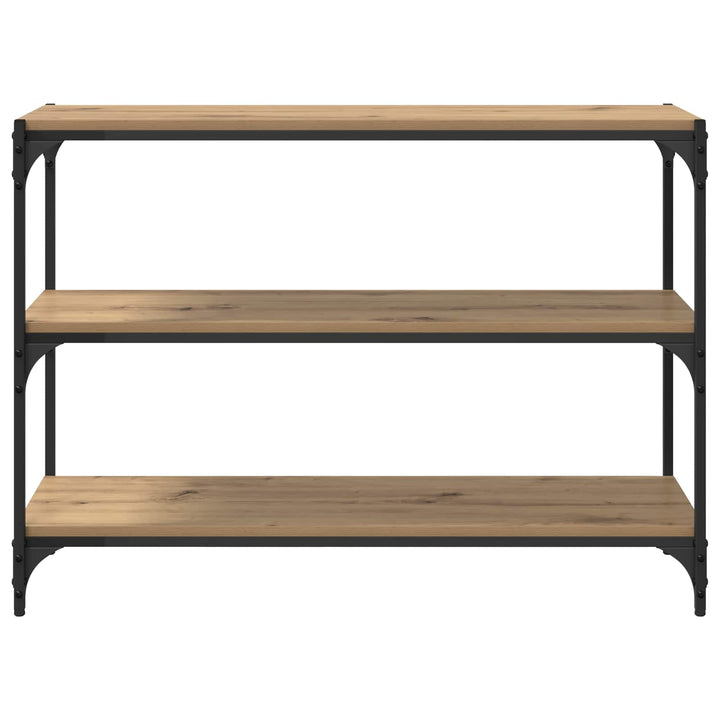 Bogskab 3 niveauer 100 x 33 x 70,5 cm Ingeniørt træ og jern