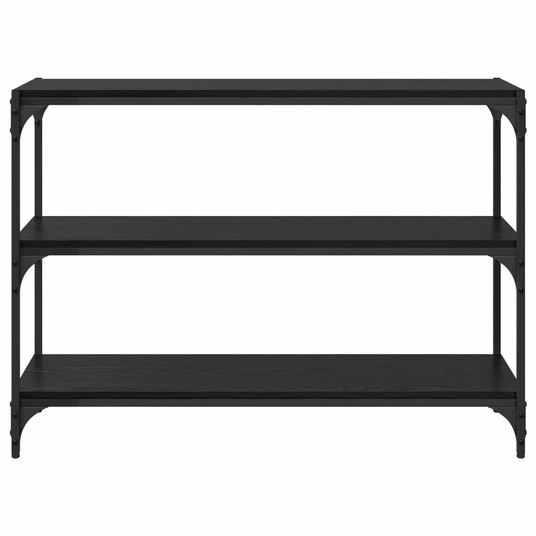 Bogskab Sort eg 100 x 33 x 70,5 cm Ingeniørt træ og jern