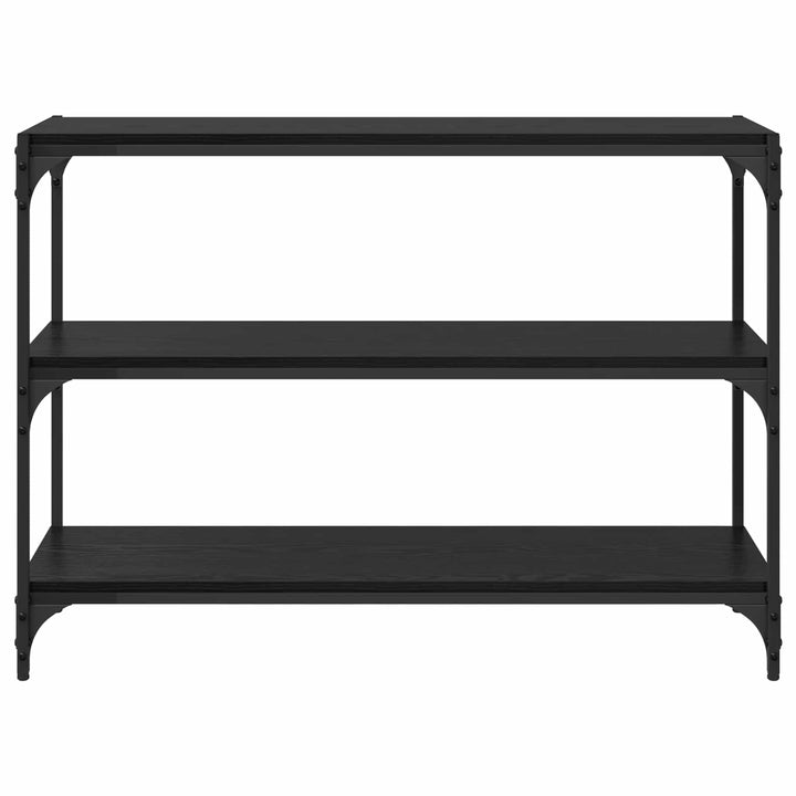 Bogskab Sort eg 100 x 33 x 70,5 cm Ingeniørt træ og jern