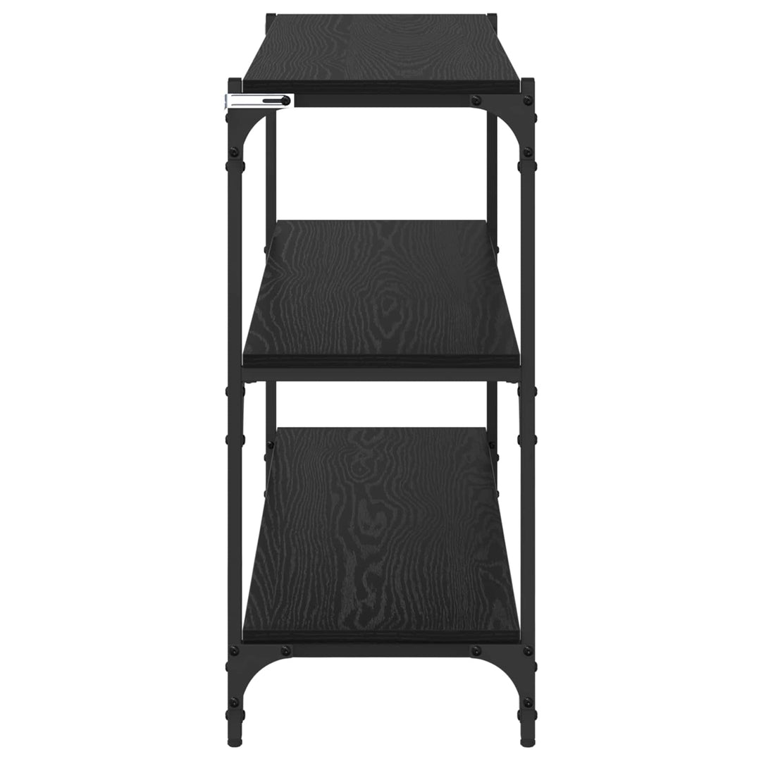 Bogskab Sort eg 100 x 33 x 70,5 cm Ingeniørt træ og jern