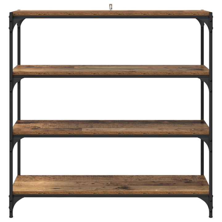 Bogskab Gammelt træ 100 x 33 x 100 cm Ingeniørt træ og jern
