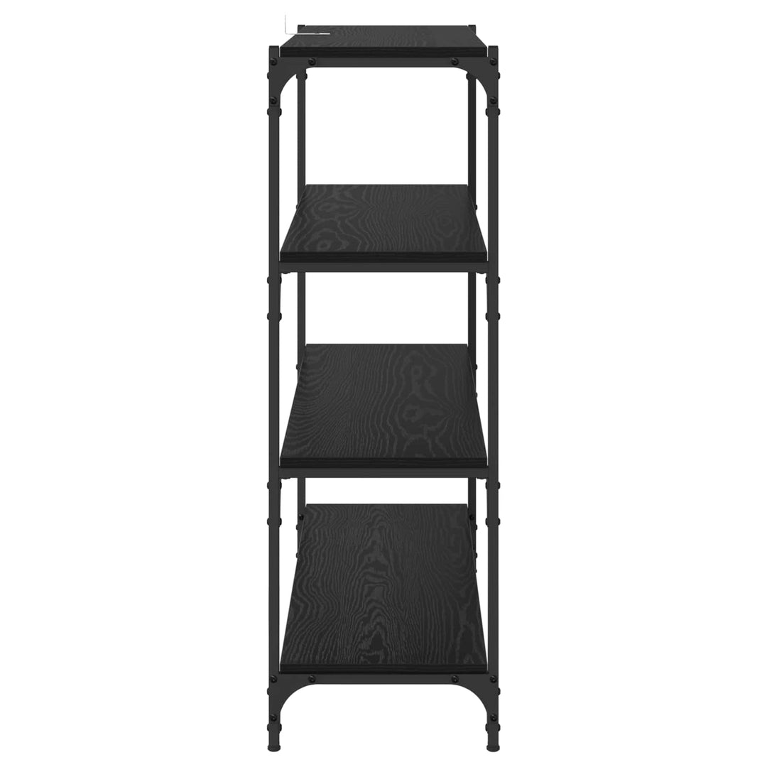 Bogskab Sort eg 100 x 33 x 100 cm Ingeniørt træ og jern