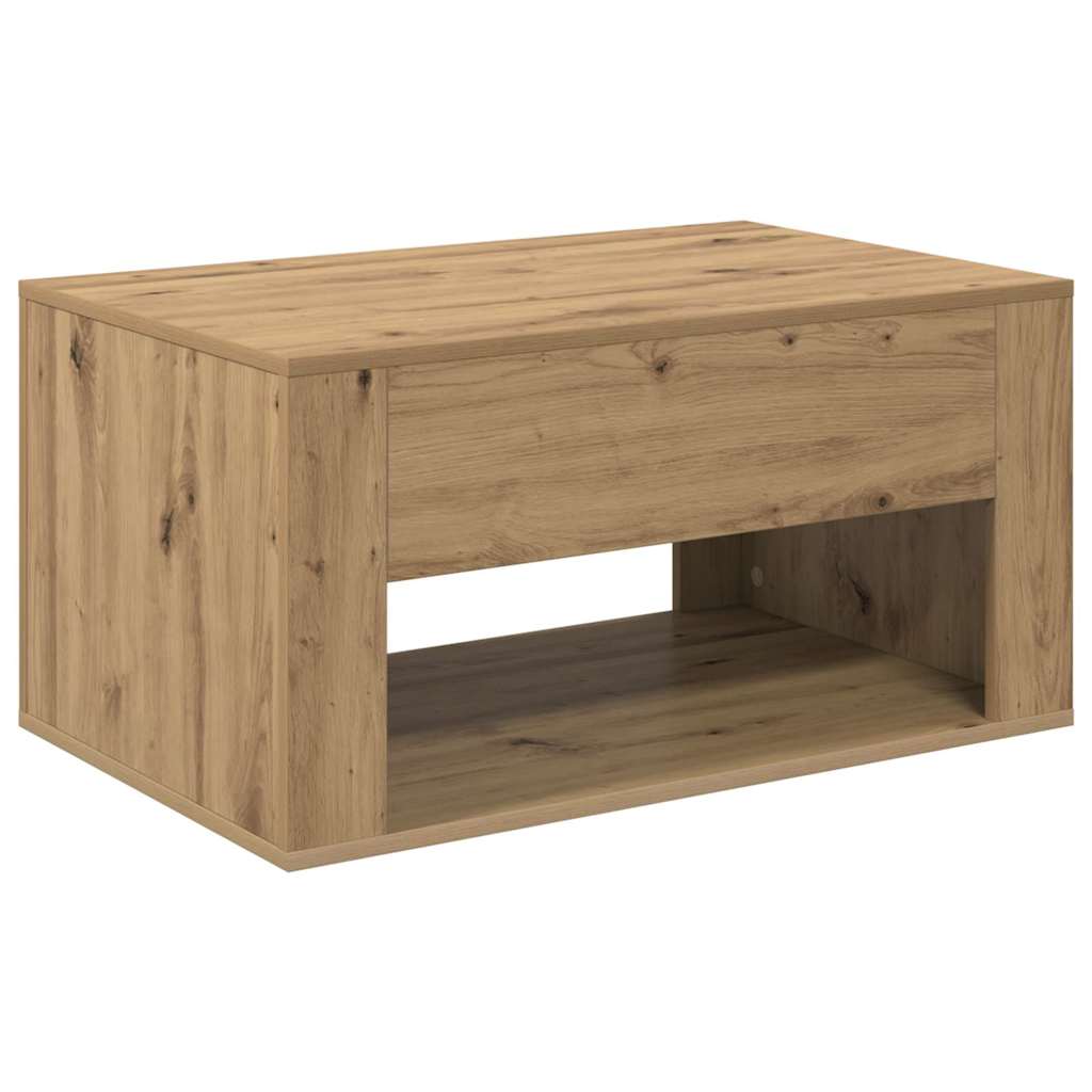 Sofabord Artisan Egetræ 80 x 50 x 40 cm Konstrueret træ