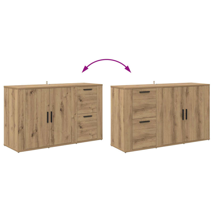 Sideboard Artisan Egetræ 100 x 33 x 59.5 cm Konstrueret træ