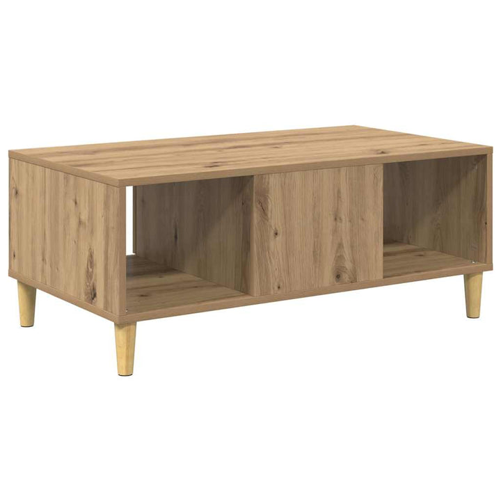 Sofabord Artisan Egetræ 90 x 50 x 26.5 cm Konstrueret træ