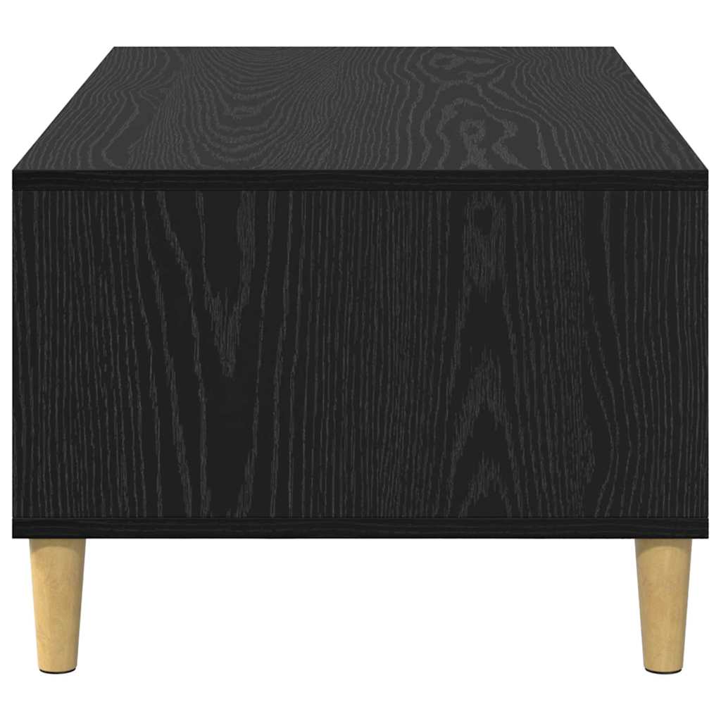 Sofabord med skuffe Sort eg 90 x 50 x 26.5 cm Konstrueret træ