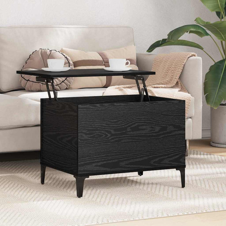 Sofabord Sort eg 60 x 44,5 x 45 cm Konstrueret træ