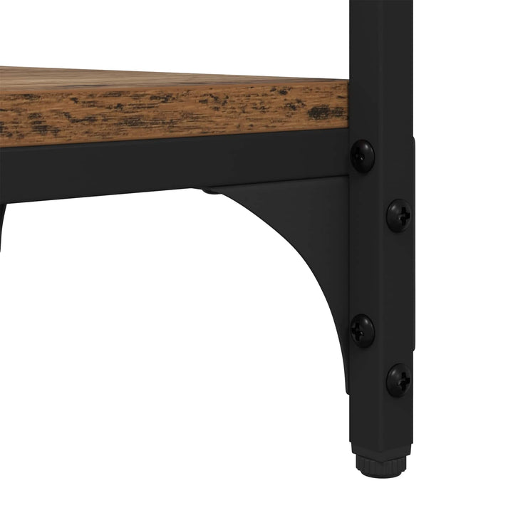 Sidebord med hylde Gammelt træ 40 x 30 x 75 cm Konstrueret træ