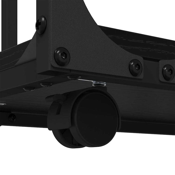 Sidebord med hylde Sort eg 50 x 35 x 55.5 cm Konstrueret træ