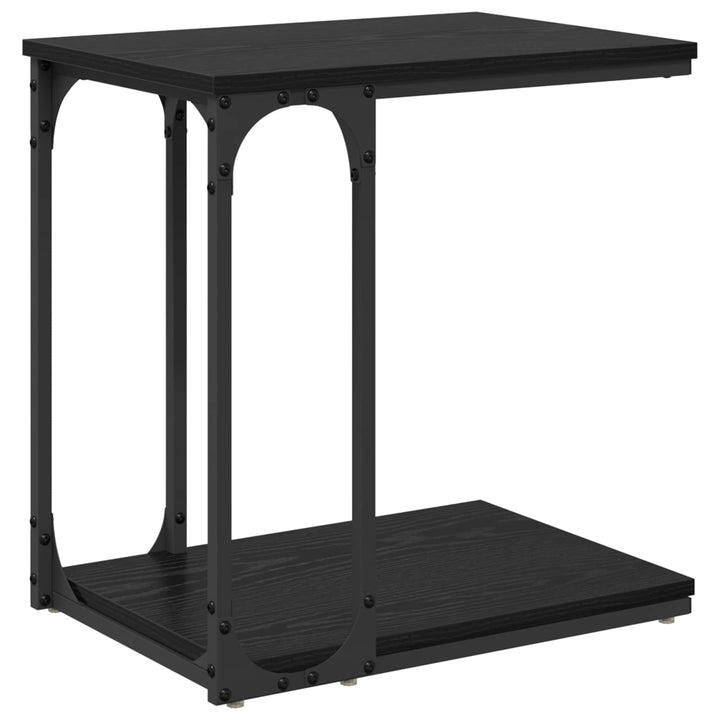 Sidebord Sort eg 50 x 35 x 52 cm Konstrueret træ