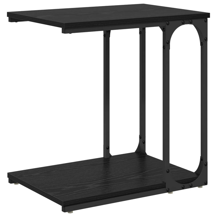 Sidebord Sort eg 50 x 35 x 52 cm Konstrueret træ