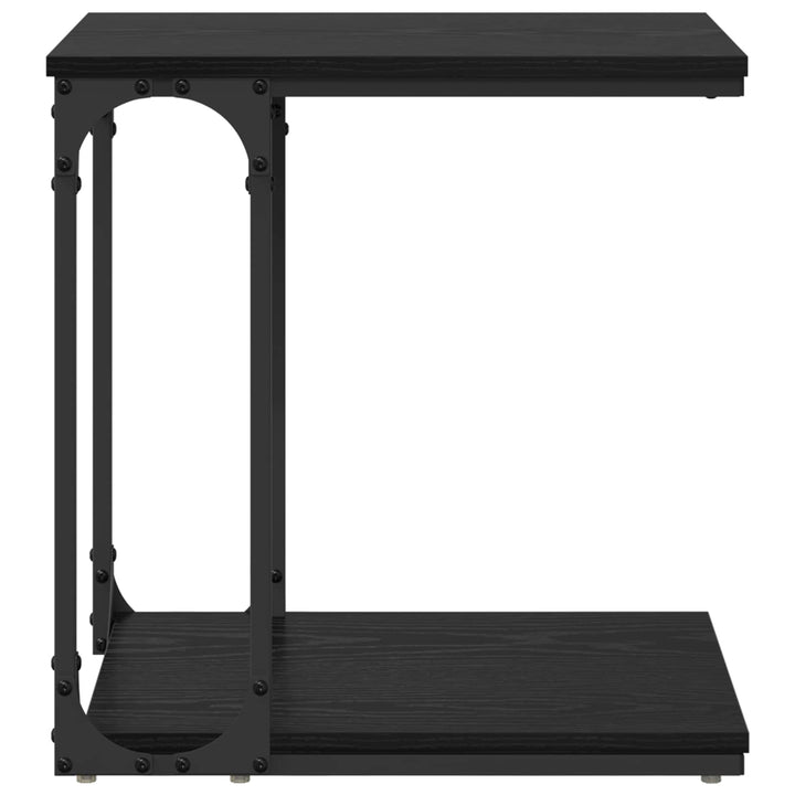 Sidebord Sort eg 50 x 35 x 52 cm Konstrueret træ