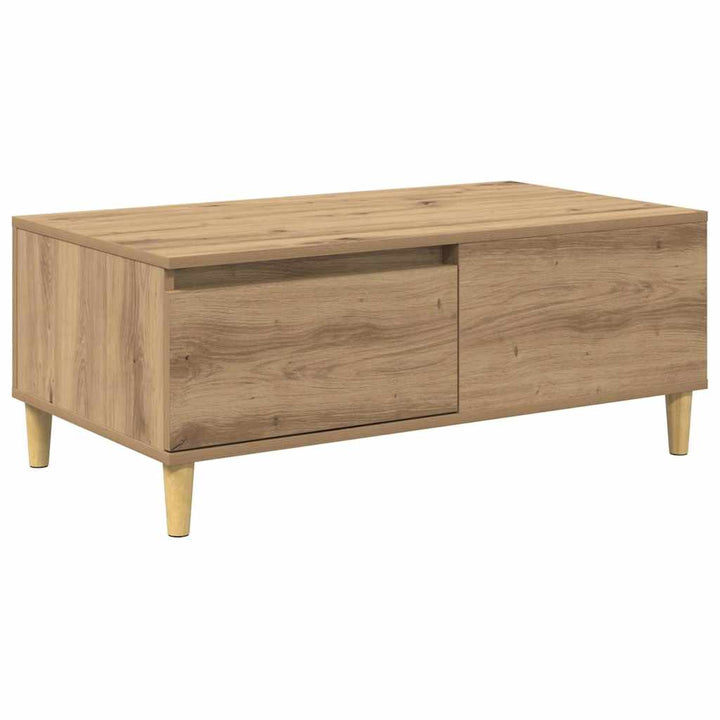 Sofabord Artisan Egetræ 90 x 50 x 35 cm Konstrueret træ