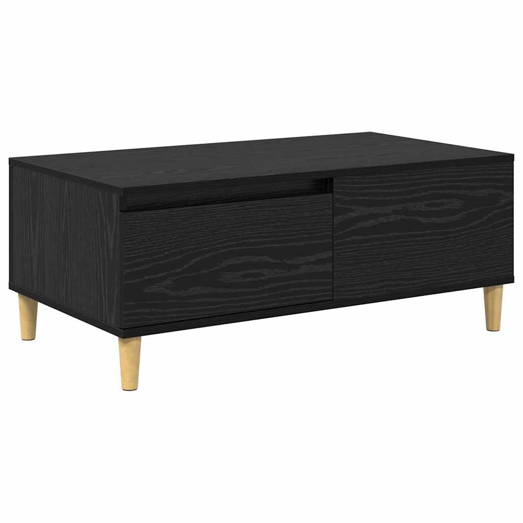 Sofabord Sort eg 90 x 50 x 35 cm Konstrueret træ