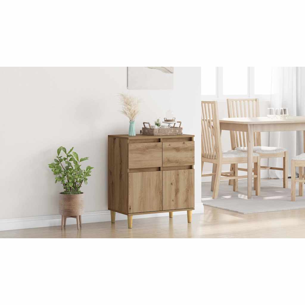 Sideboard Artisan Egetræ 60 x 35 x 70 cm Konstrueret træ