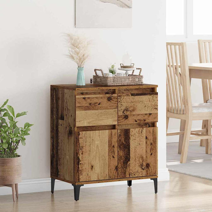 Sideboard Gammelt træ 60 x 35 x 70 cm Ingeniørt træ og jern