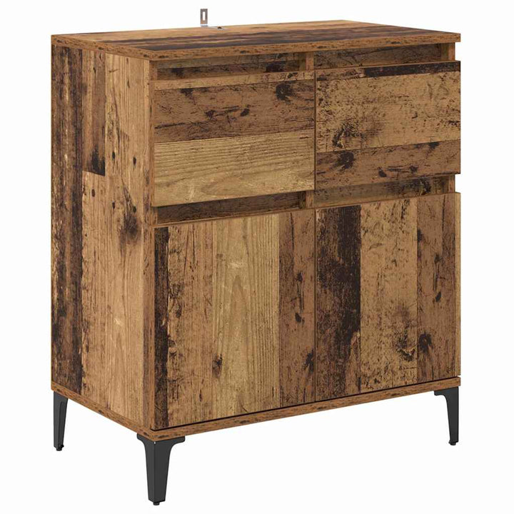 Sideboard Gammelt træ 60 x 35 x 70 cm Ingeniørt træ og jern