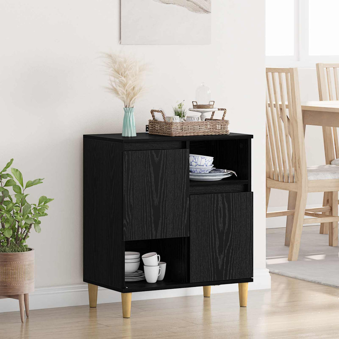 Sideboard Sort eg 35 x 60 x 70 cm Konstrueret træ
