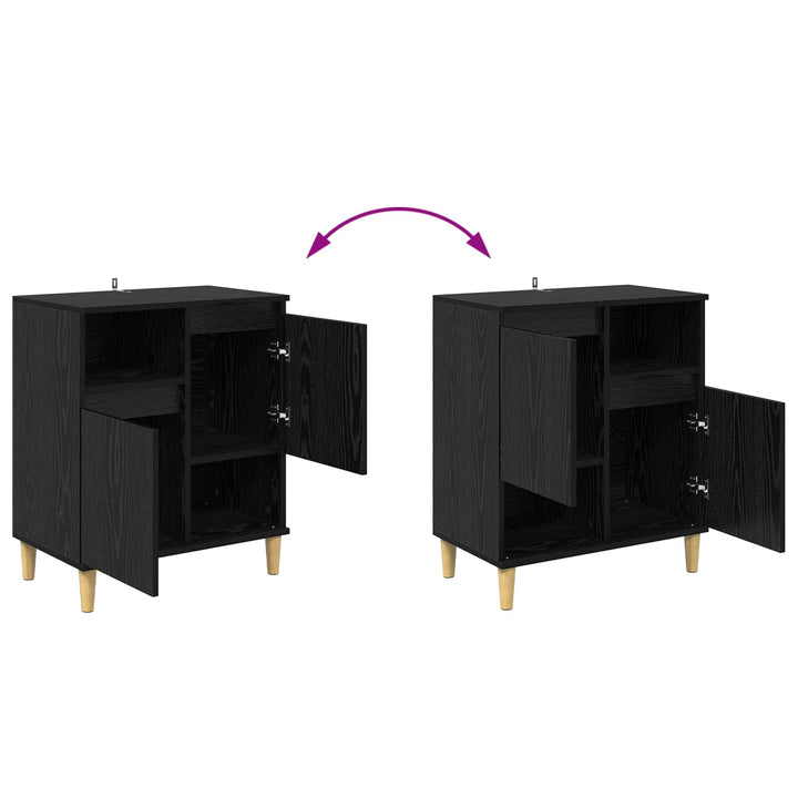 Sideboard Sort eg 35 x 60 x 70 cm Konstrueret træ