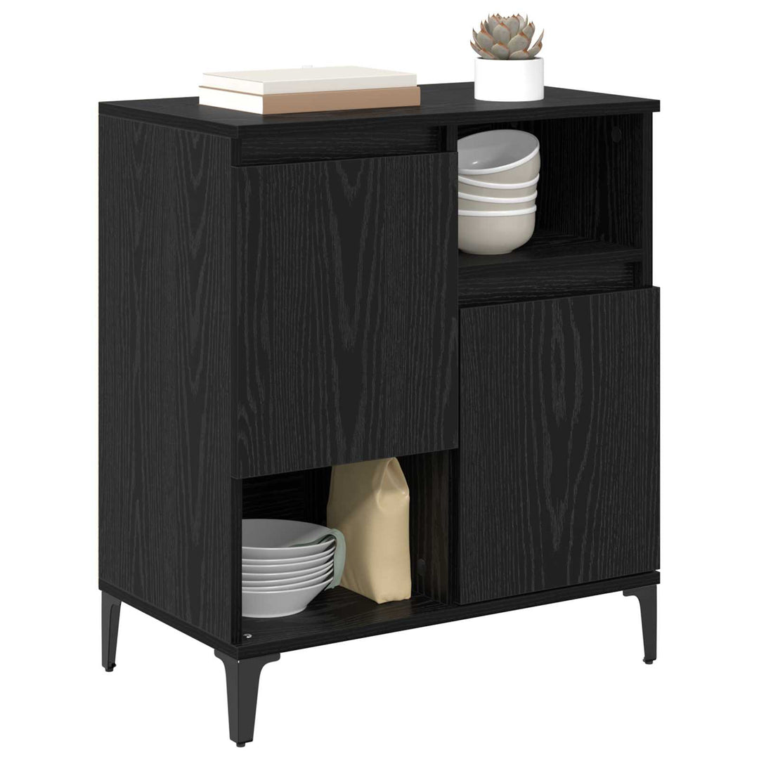 Sideboard Sort eg 60 x 35 x 70 cm Konstrueret træ