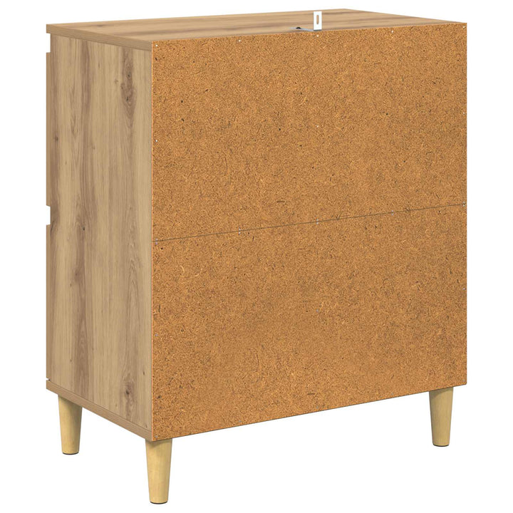 Sideboard Artisan Egetræ 60 x 35 x 70 cm Konstrueret træ