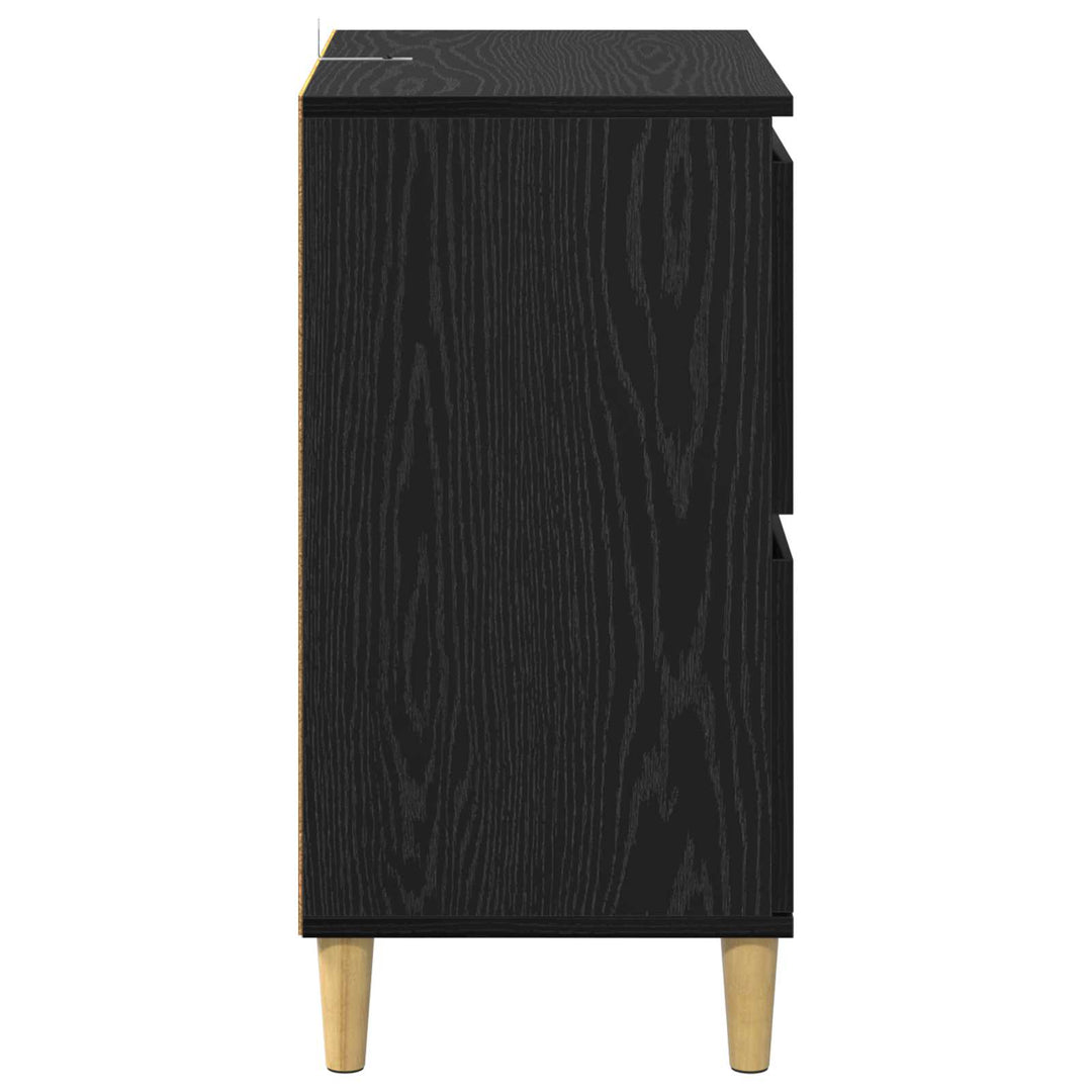 Sideboard Sort eg 60 x 35 x 70 cm Konstrueret træ