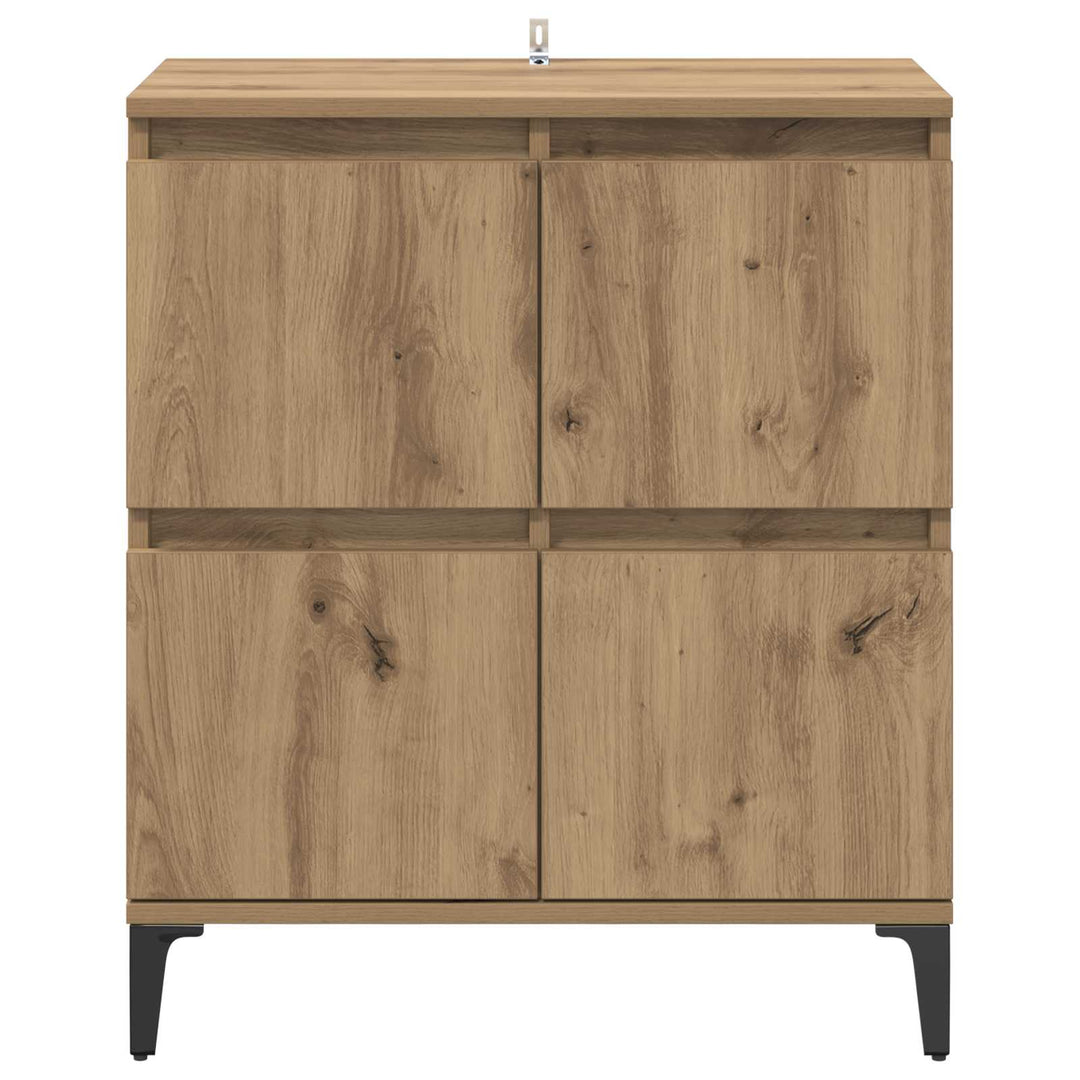 Sideboard Artisan Egetræ 60 x 35 x 70 cm Ingeniørt træ og jern