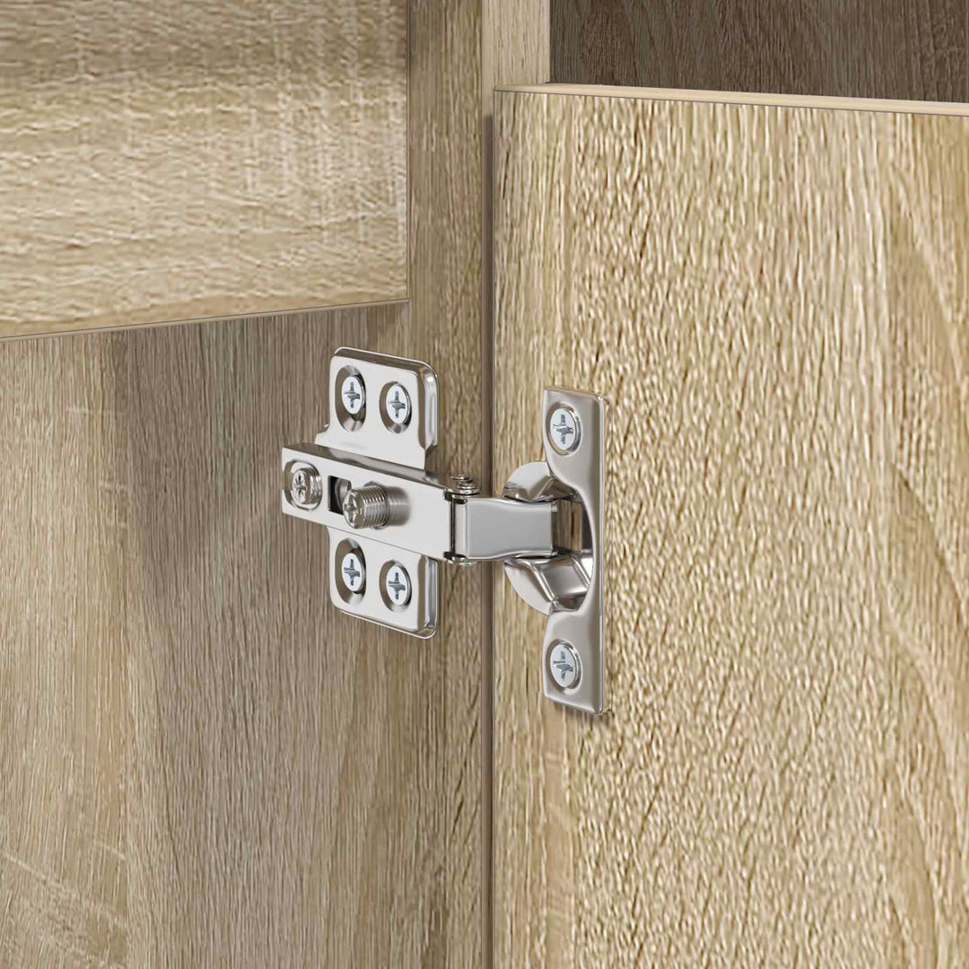 Vaskeskab Sonoma eg 80 x 33 x 60 cm Ingeniørt træ og jern