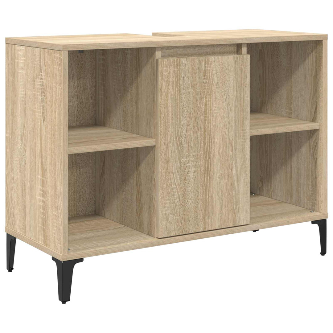 Vaskeskab Sonoma eg 80 x 33 x 60 cm Ingeniørt træ og jern