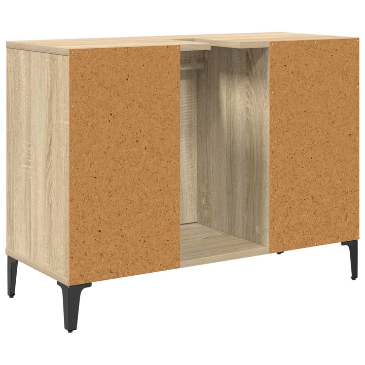 Vaskeskab Sonoma eg 80 x 33 x 60 cm Ingeniørt træ og jern