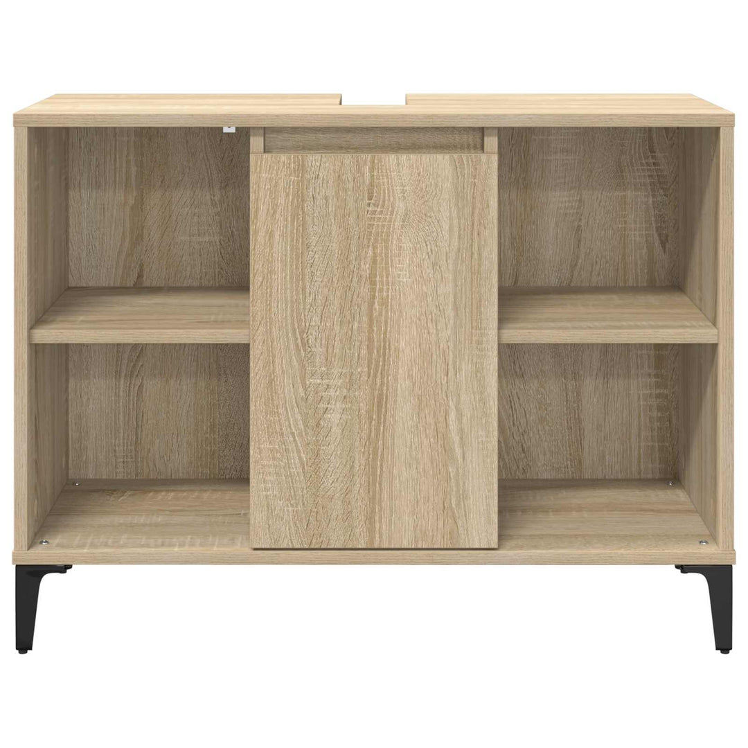 Vaskeskab Sonoma eg 80 x 33 x 60 cm Ingeniørt træ og jern