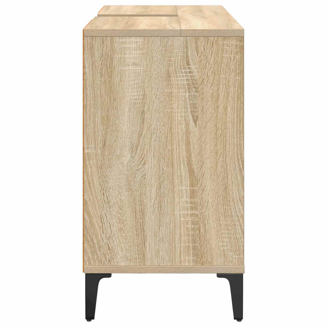 Vaskeskab Sonoma eg 80 x 33 x 60 cm Ingeniørt træ og jern