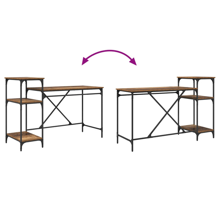 Bord Gammelt træ 135 x 50 x 90 cm Konstrueret træ