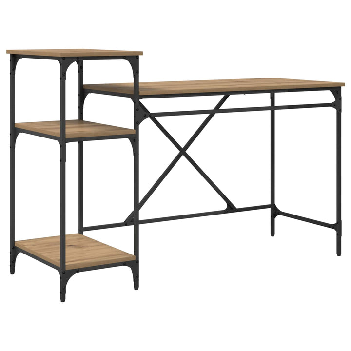 Bord Artisan Egetræ Konstrueret træ 135 x 50 x 90 cm