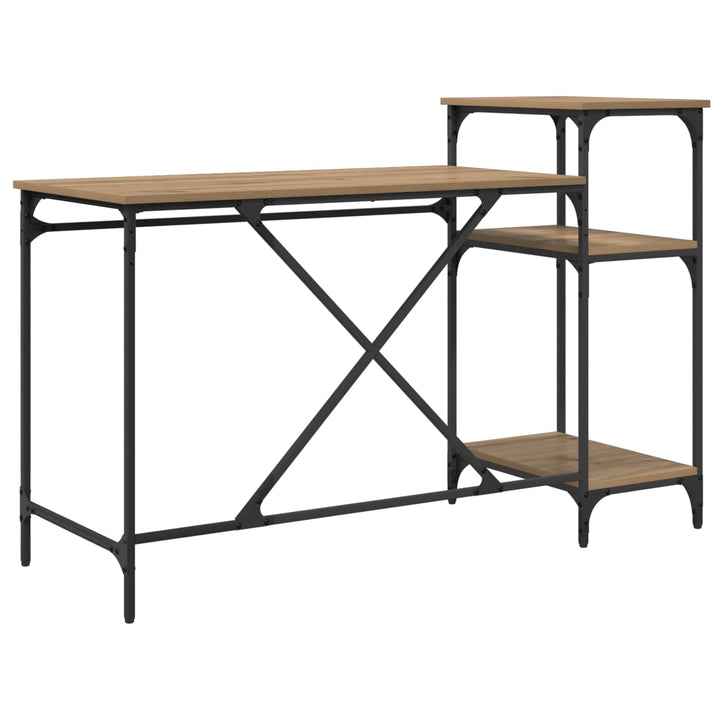 Bord Artisan Egetræ Konstrueret træ 135 x 50 x 90 cm