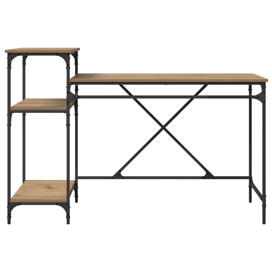 Bord Artisan Egetræ Konstrueret træ 135 x 50 x 90 cm