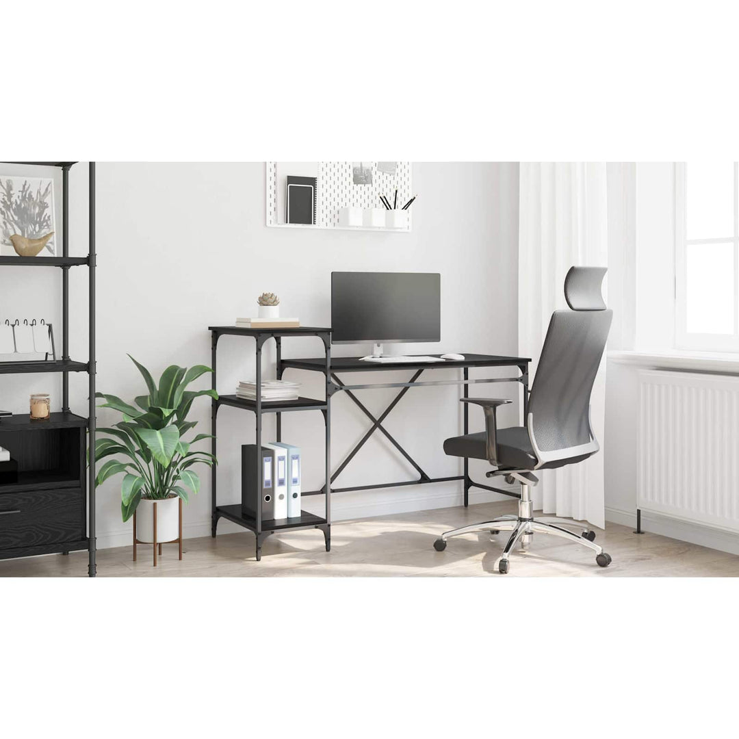 Bord Sort eg 135 x 50 x 90 cm Konstrueret træ