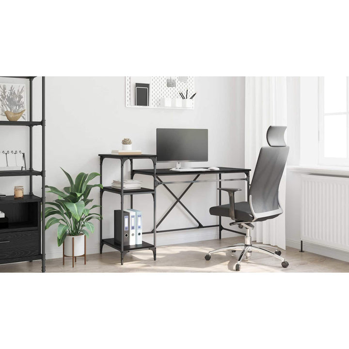 Bord Sort eg 135 x 50 x 90 cm Konstrueret træ