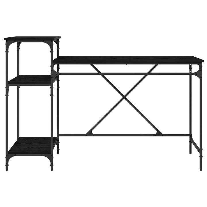 Bord Sort eg 135 x 50 x 90 cm Konstrueret træ