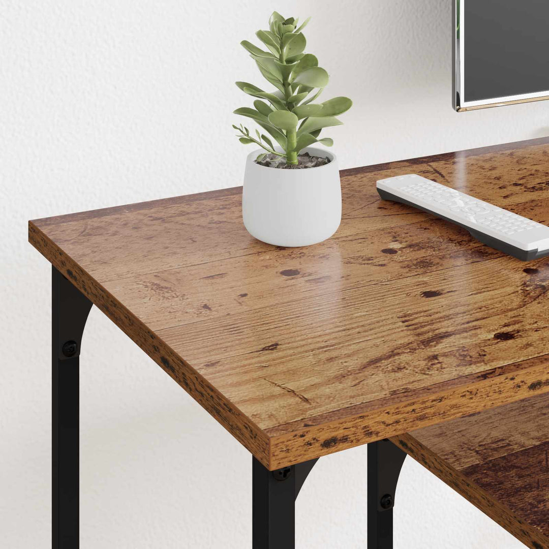 TV-skab Gammelt træ 102 x 35 x 45,5 cm Ingeniørt træ og jern