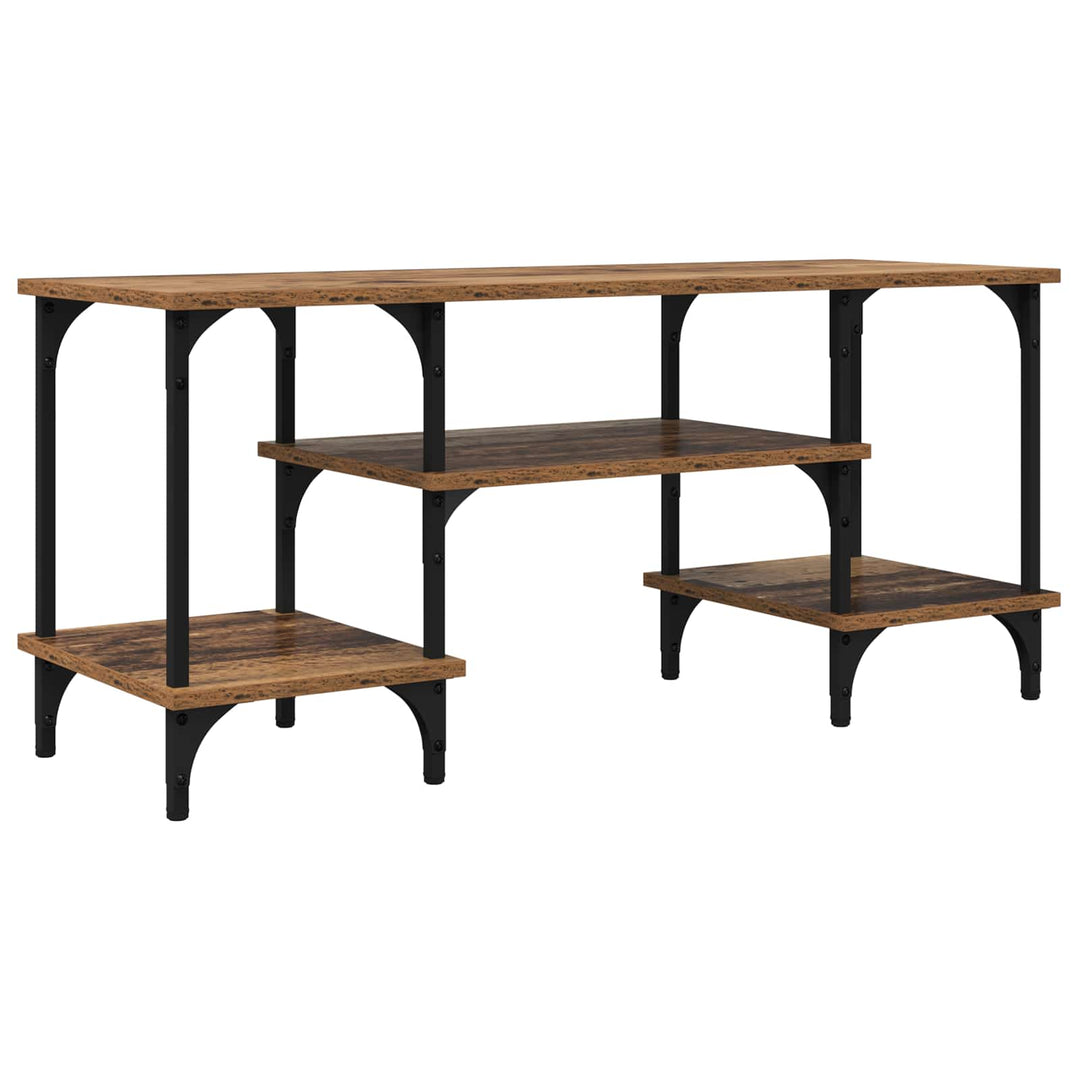 TV-skab Gammelt træ 102 x 35 x 45,5 cm Ingeniørt træ og jern