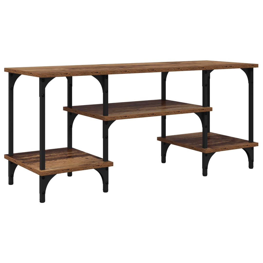 TV-skab Gammelt træ 102 x 35 x 45,5 cm Ingeniørt træ og jern